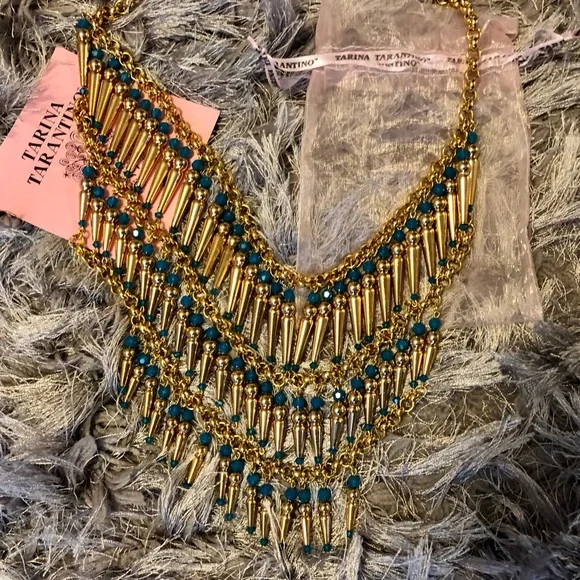 Topkapi Tarina Gotham wAtErFaLL Swarovski Tarantino New necklace dustbag - Picture 4 of 6